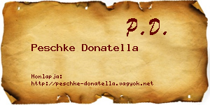 Peschke Donatella névjegykártya